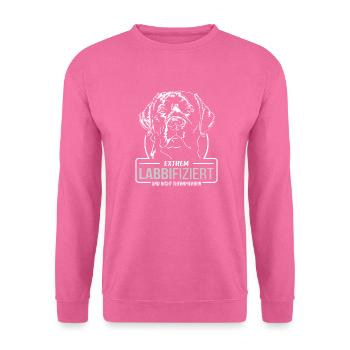 LABBIFIZIERT Labrador Retriever Labbi Wilsigns - Unisex Pullover - Pink - Vorne