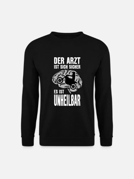 MOTOCROSS MOTORRAD UNHEILBAR - Unisex Pullover - Schwarz