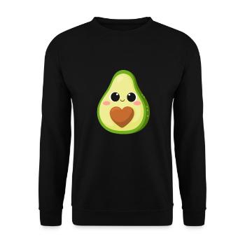 Idée cadeau de t-shirt avocado Fruit - Sweat-shirt Unisexe - noir - Devant - Alina (178cm) & Michal (187cm)