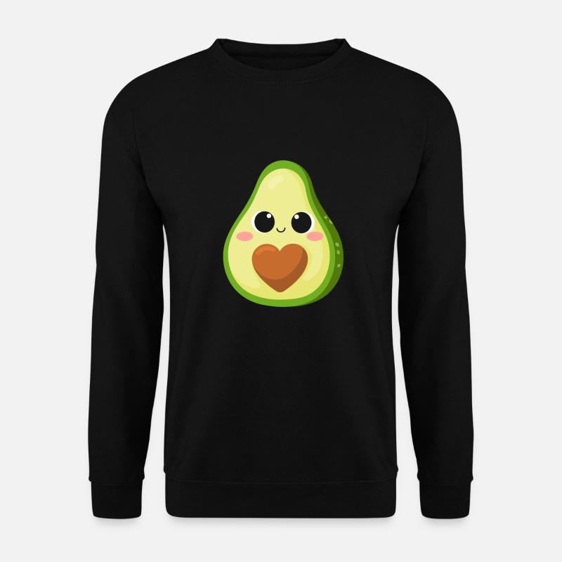 Avocado Frucht T-shirt geschenkidee - Unisex Pullover - Schwarz