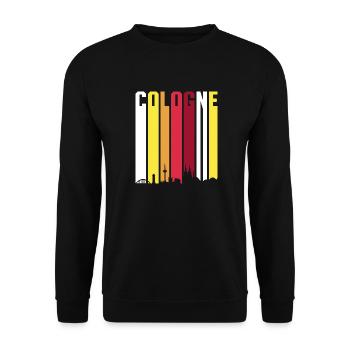 Retro Cologne Cologne Skyline cadeau - Sweat-shirt Unisexe - noir - Devant - Alina (178cm) & Michal (187cm)