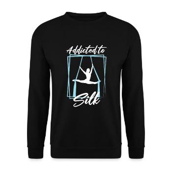 Aerial Silks für Aerial Yoga und Aerial Gymnastics - Unisex Pullover - Schwarz - Vorne - Alina (178cm) & Michal (187cm)
