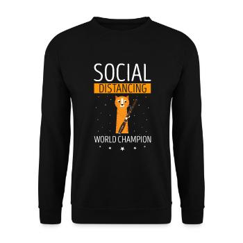 Conception d’instruments à vent bassoniste pour bassoniste - Sweat-shirt Unisexe - noir - Devant - Alina (178cm) & Michal (187cm)