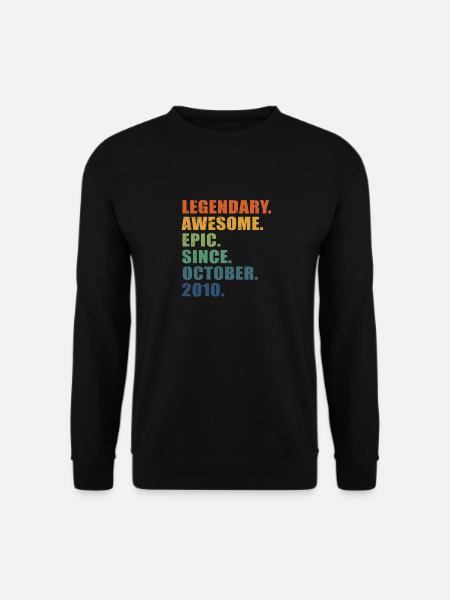 13. Geburtstag, Oktober 2010, 13-jähriges Jubiläum - Unisex Pullover - Schwarz