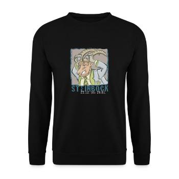 Sternzeichen - Steinbock - Unisex Pullover - Schwarz - Vorne - Alina (178cm) & Michal (187cm)