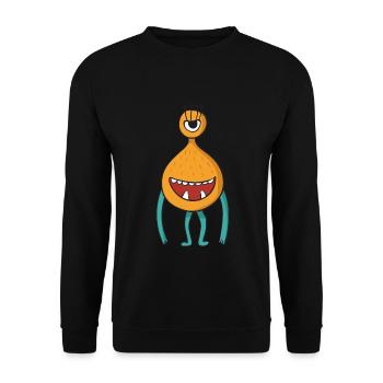 Alien - Unisex Pullover - Schwarz - Vorne - Alina (178cm) & Michal (187cm)