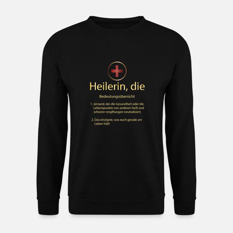 Heilerin, die - Unisex Pullover - Schwarz