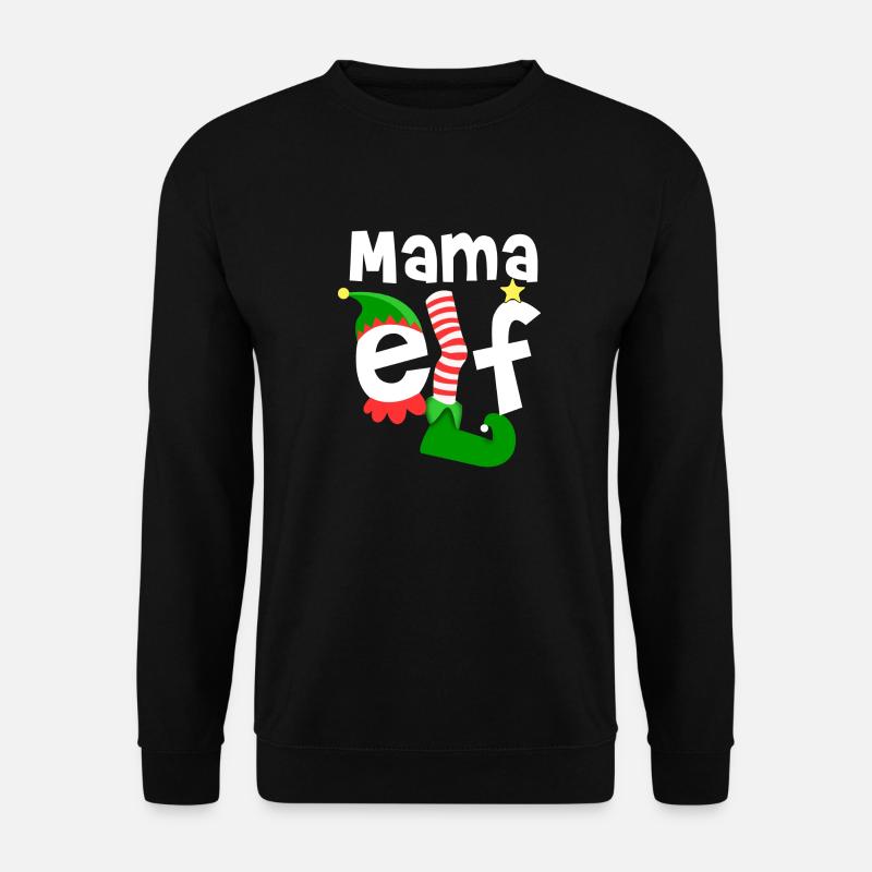 Mama Elf Christmas - Unisex Sweatshirt - black