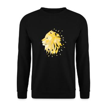 Lion - Sweat-shirt Unisexe - noir - Devant - Alina (178cm) & Michal (187cm)