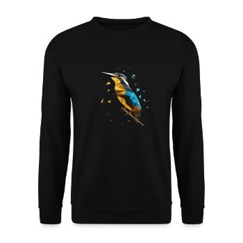 martin-pêcheur - Sweat-shirt Unisexe - noir - Devant - Alina (178cm) & Michal (187cm)