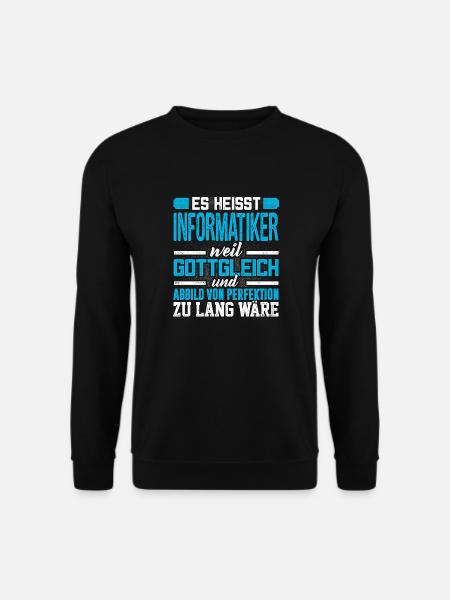 INFORMATIKER - perfekt - Unisex Pullover - Schwarz