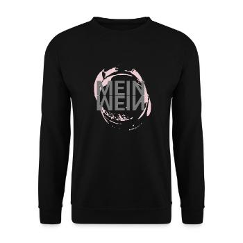 Wein Trinker Weißwein Rotwein Sprüche Geschenk - Unisex Pullover - Schwarz - Vorne - Alina (178cm) & Michal (187cm)
