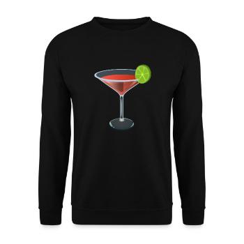 Cocktail - Unisex Pullover - Schwarz - Vorne - Alina (178cm) & Michal (187cm)