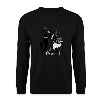 Braut - Paar Game over - Unisex Pullover - Schwarz - Vorne - Alina (178cm) & Michal (187cm)