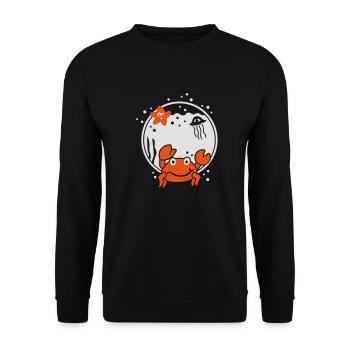 Zodiac sign cancer zodiac - Unisex Sweatshirt - black - Front - Alina (178cm) & Michal (187cm)
