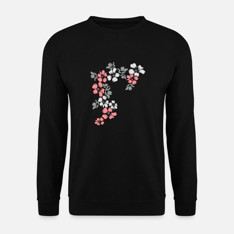 flowers - Unisex Pullover - Schwarz