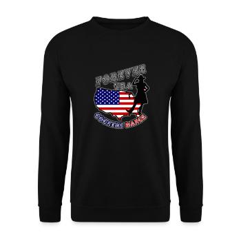 forever usa country dance - Sweat-shirt Unisexe - noir - Devant - Alina (178cm) & Michal (187cm)