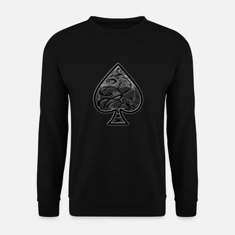 as de pique by dk - Sweat-shirt Unisexe - noir