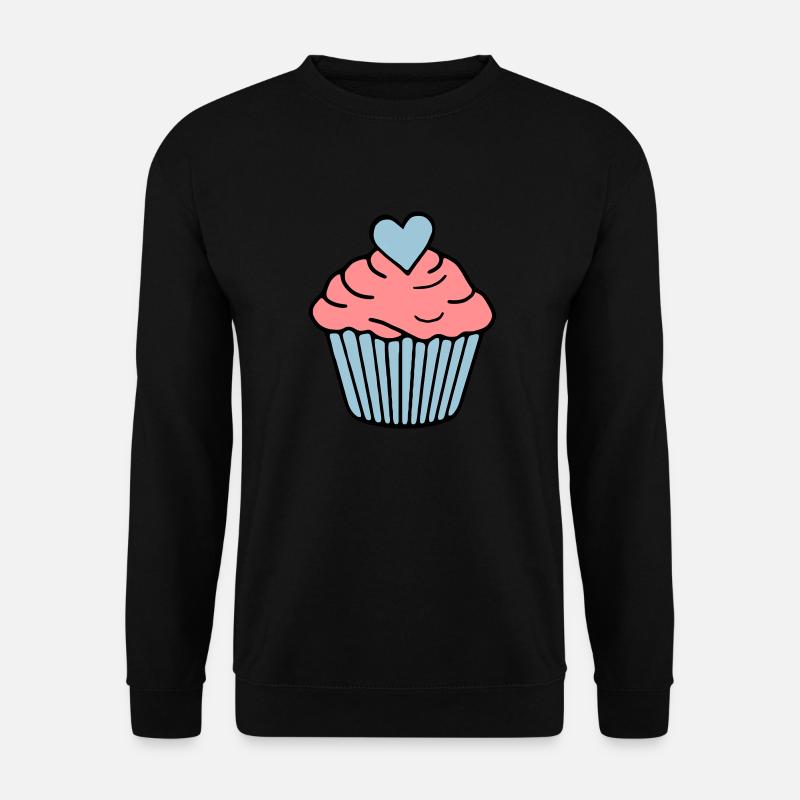 Cupcake heart - Unisex Sweatshirt - black