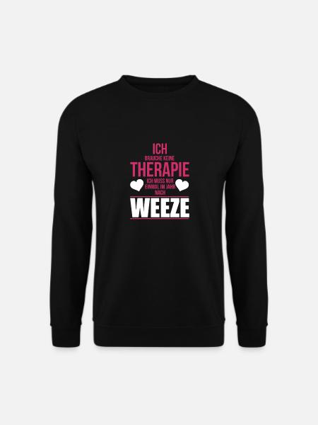 Festival Shirt · WEEZE EINMAL IM JAHR · Geschenk - Unisex Pullover - Schwarz