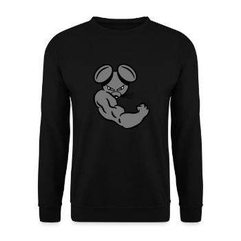 Steve strong - Unisex Sweatshirt - black - Front - Alina (178cm) & Michal (187cm)