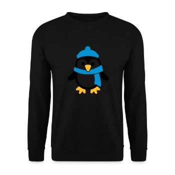 Manchot - Sweat-shirt Unisexe - noir - Devant - Alina (178cm) & Michal (187cm)