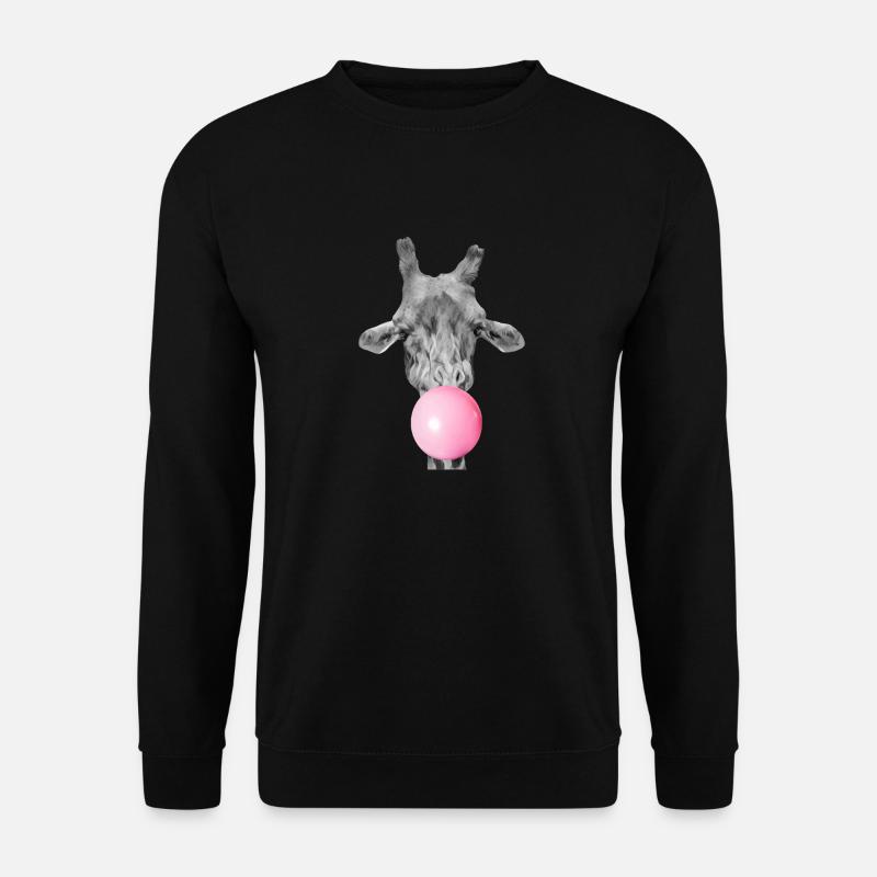 Giraffe bubblegum - Unisex Sweatshirt - black