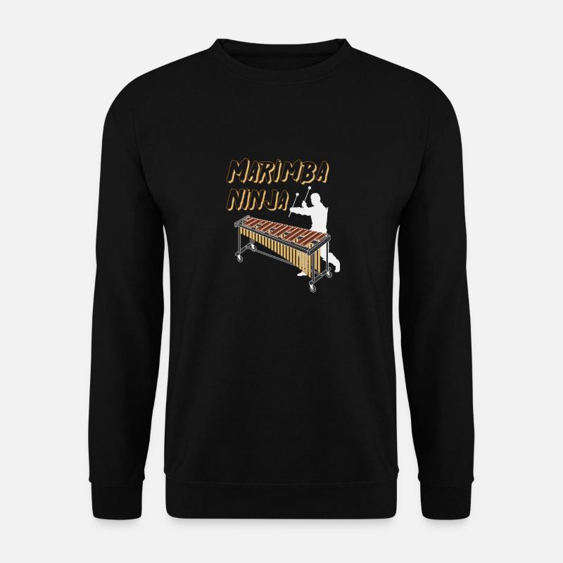 Marimba Ninja Pour les maillets de marimba - Sweat-shirt Unisexe - noir
