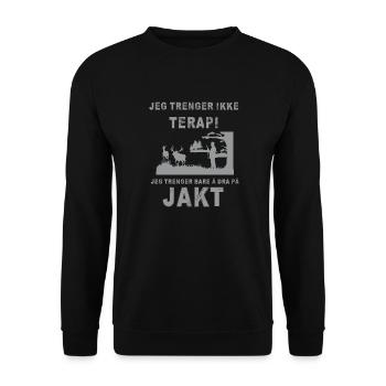 J'ai juste besoin d'aller chasser - Sweat-shirt Unisexe - noir - Devant - Alina (178cm) & Michal (187cm)