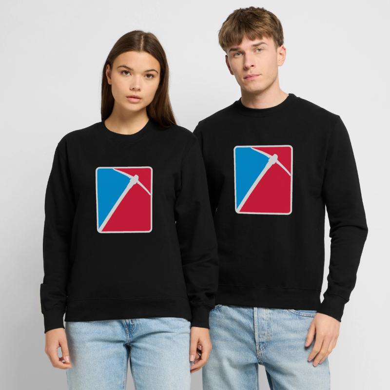 angular pickaxe pickaxe mining mining hammer ax to Unisex Sweatshirt