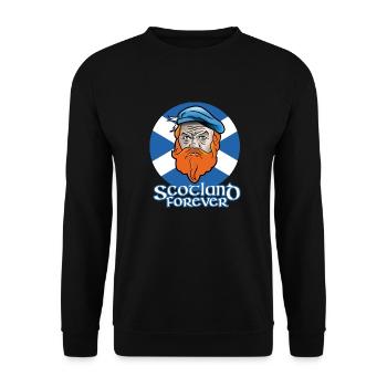 L’Écosse dit l’Écosse pour toujours - Sweat-shirt Unisexe - noir - Devant - Alina (178cm) & Michal (187cm)