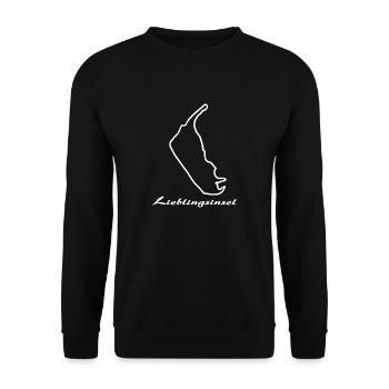 Lieblingsinsel Amrum w - Unisex Pullover - Schwarz - Vorne - Alina (178cm) & Michal (187cm)