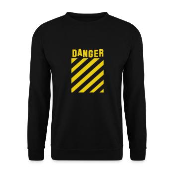 Danger - Unisex Sweatshirt - black - Front - Alina (178cm) & Michal (187cm)