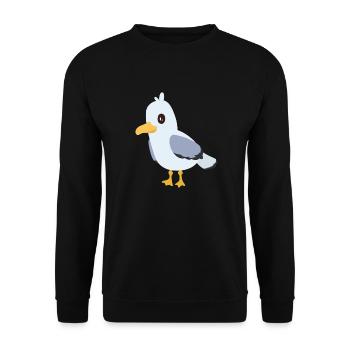 gull - Unisex Sweatshirt - black - Front - Alina (178cm) & Michal (187cm)