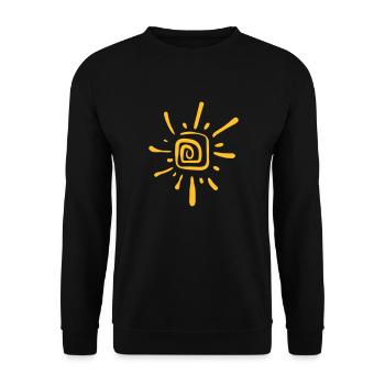 Sun - Unisex Sweatshirt - black - Front - Alina (178cm) & Michal (187cm)