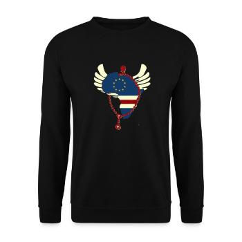 Cabo Verde - Sweat-shirt Unisexe - noir - Devant - Alina (178cm) & Michal (187cm)