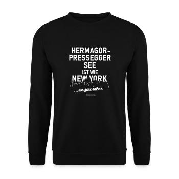 Hermagor-Pressegger See - Unisex Pullover - Schwarz - Vorne - Alina (178cm) & Michal (187cm)