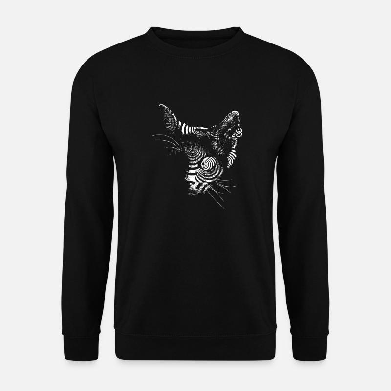 Cat techno - Sweat-shirt Unisexe - noir