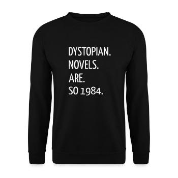 book lover better comics art feminine - Unisex Sweatshirt - black - Front - Alina (178cm) & Michal (187cm)