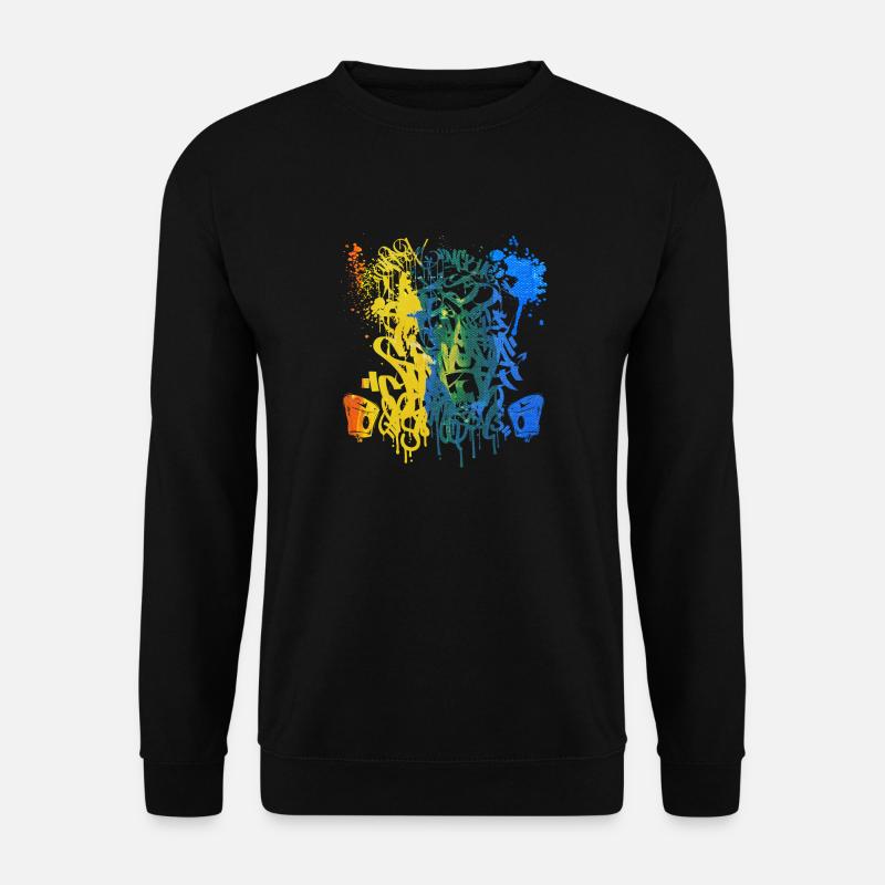 Graffiti Spray - Sweat-shirt Unisexe - noir