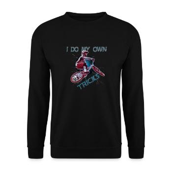 Cool BMX propre bmx tricks et cascades - Sweat-shirt Unisexe - noir - Devant - Alina (178cm) & Michal (187cm)