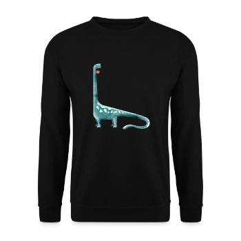 Brachiosaurus - Unisex Pullover - Schwarz - Vorne - Alina (178cm) & Michal (187cm)