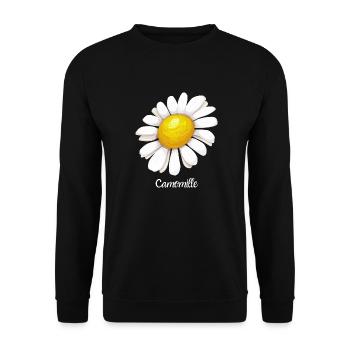 Camomille - Sweat-shirt Unisexe - noir - Devant - Alina (178cm) & Michal (187cm)