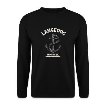 Langeoog - Unisex Pullover - Schwarz - Vorne - Alina (178cm) & Michal (187cm)