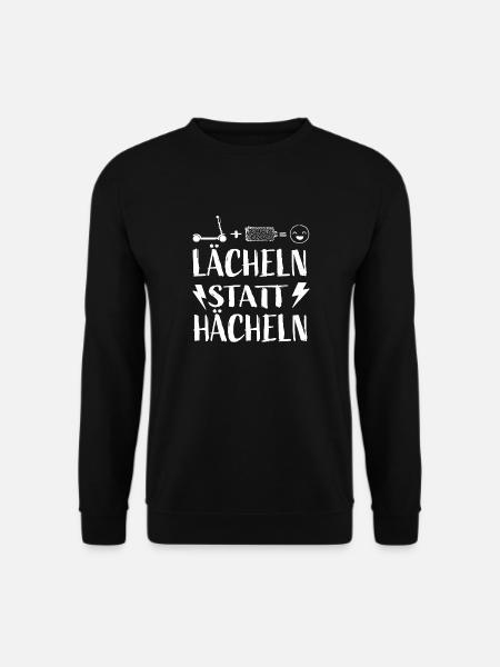 E Scooter Elektrotrettroller Scooter Elektroroller - Unisex Pullover - Schwarz