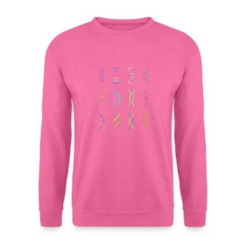 Génétique de l’ADN biologie souche - Sweat-shirt Unisexe - rose - Devant