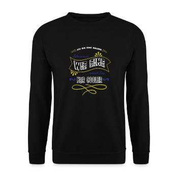 lieben bluthund bullterrier pudel - Unisex Pullover - Schwarz - Vorne - Alina (178cm) & Michal (187cm)