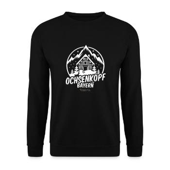 Ochsenkopf Bayern Skigebiet - Unisex Pullover - Schwarz - Vorne - Alina (178cm) & Michal (187cm)