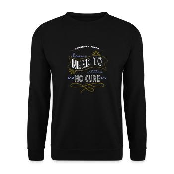 cool drôle citation tasses bday anniversaire cadeau fun - Sweat-shirt Unisexe - noir - Devant - Alina (178cm) & Michal (187cm)