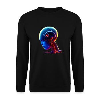 La singularité arrive - Sweat-shirt Unisexe - noir - Devant - Alina (178cm) & Michal (187cm)